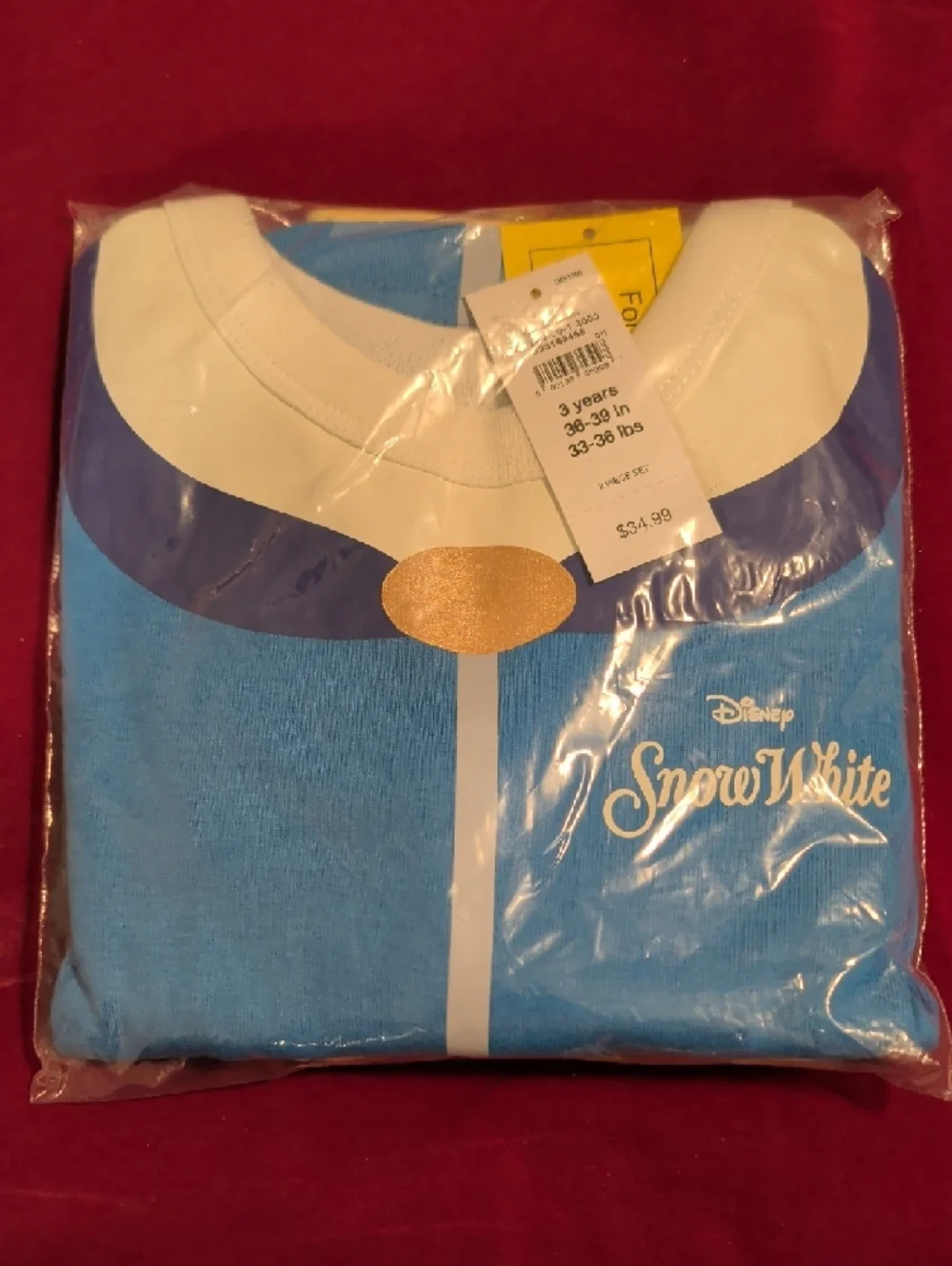 NWT babyGap x Disney Snow White Organic Cotton Pajama Set 3T 5T Princess PJs NEW